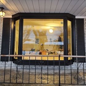 Black Large Bay window 